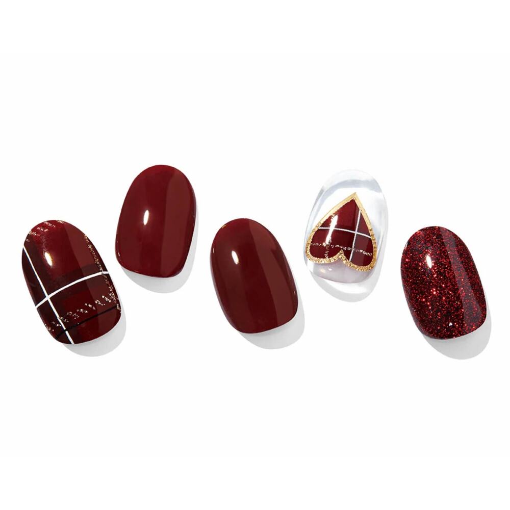 Ohora N Tartan Bustier Semi Cured Gel Nail Polish Strips ND-037
